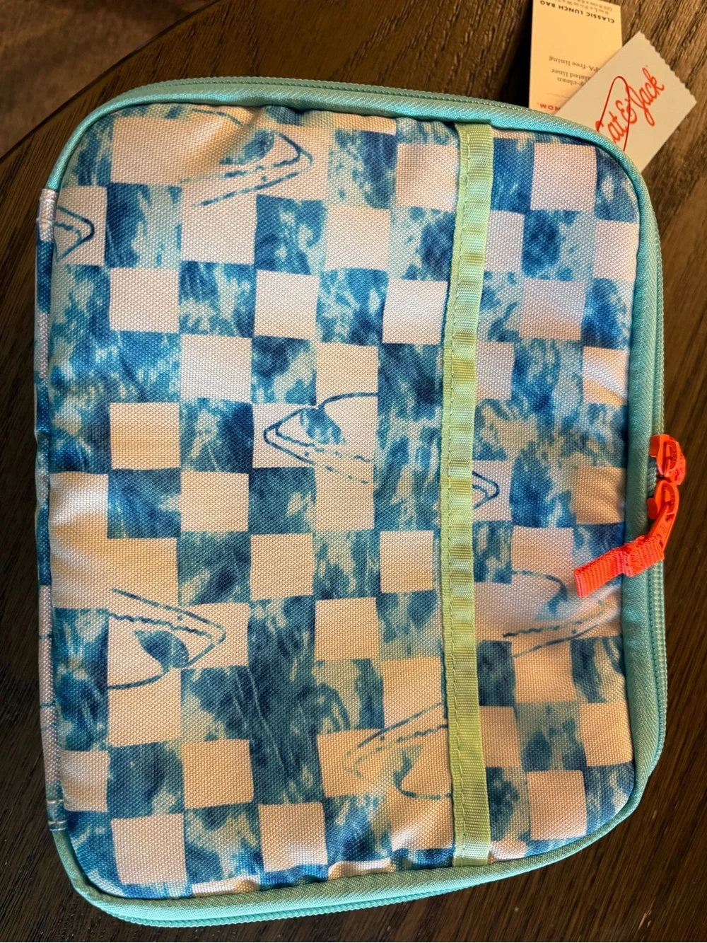 Cat & Jack sharks! Lunch Tote with Coral Strap